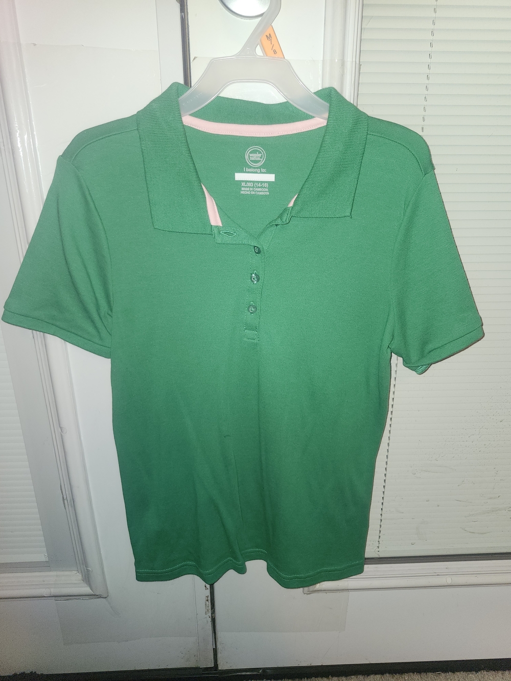 Girl's Green Polo Top